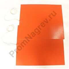 Гибкая силиконовая нагревательная пластина 280*280 мм, 600 Вт/220 В, датчик NTC