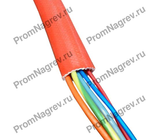 Провод спирального нагревателя PTFE 1000 мм с изоляцией из стекловолокна, защитная трубка.
